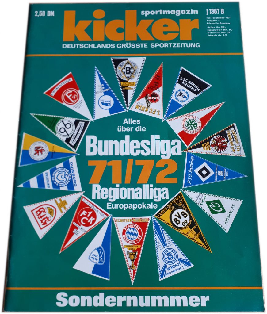 Kicker Sonderheft aus der Saison 1971/72
