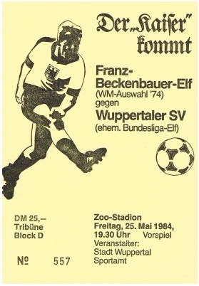 Stadion am Zoo Wuppertal Beckenbauer-Elf