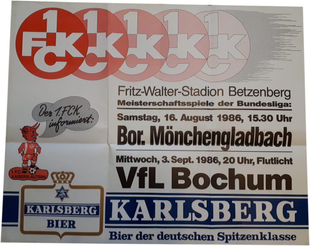 Spielplakat 1. FC Kaiserslautern
