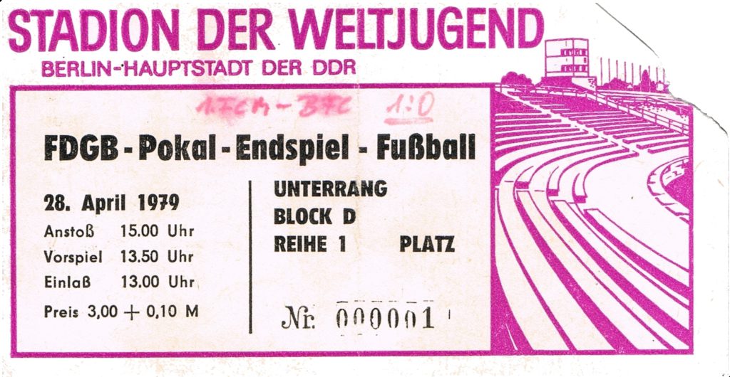 Eintrittskarte Stadion der Weltjugend