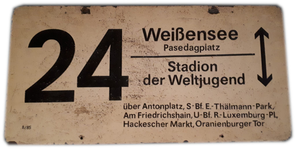 DDR-Bahnschild